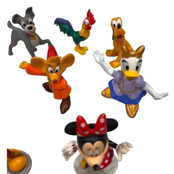 Disney Figurine Lot Mickey Minnie Pluto Daisy PVC Cake Topper Figures - Picture 4 of 15